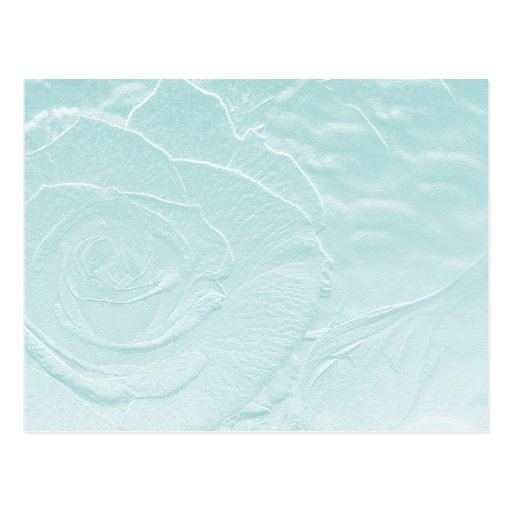 Wesentliches der Rose: Blau/Grün Postkarte