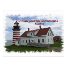 West Quoddy Lighthouse - Maine Postcard