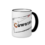 Western-"gebrandmarktes Cowgirl-" Kaffeetasse-Bech
