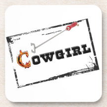 Western-"gebrandmarktes Cowgirl-" Korken-Untersetz
