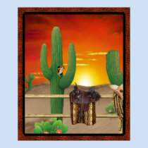 Western-Sonnenaufgang poster