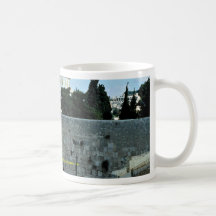 Westernwand mit Haube des Felsens, Jerusalem, Isr Kaffee Haferl