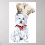 Westhochland-weißer Terrier-Kochs-Plakat