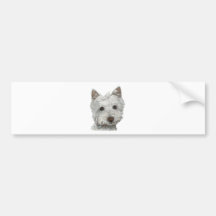 Westie Hund Autosticker