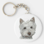 Westie Hund Schlüsselanhänger