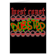 Westküste Dubstep Grußkarten