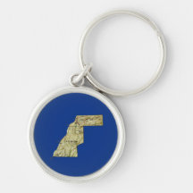 Westsahara-Karte Keychain Schlüsselanhänger