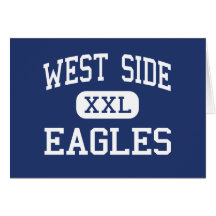 Westseite Eagles mittleres Ethridge Tennessee Grußkarte
