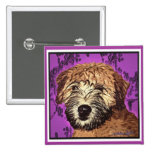 WHEATEN TERRIER: NASSER WELPE BUTTON
