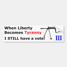 WhenLibertyBecomesTyranny-FAL-A Auto Sticker
