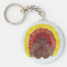 Whimsical Turkey Keychains