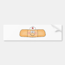 Whimsicla Pflaster-Verband mit dem Krankenschweste Auto Sticker