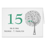 whimsy tree mint lovebirds mod table numbers karten