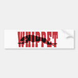 Whippet Silhouette Autoaufkleber