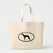 Whippet Silhouette-Schwarz-Tasche