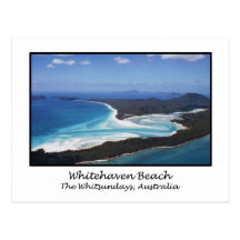 Whitehaven Strand, das Whitsundays, Australien Postkarte