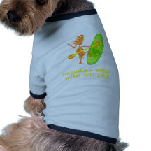 Whitewater-Kajak - Paddel gut mit anderen 2 Haustier Tshirt