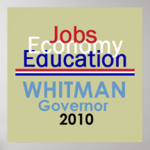 WHITMAN Gouverneur PLAKAT Druck