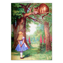 "WHO SIND SIE?" DER CHESHIRECAT FRAGT ALICE KARTE