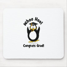 whoo hoo Glückwunsch-Absolvent prenguin Mousepad