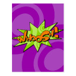 Whoosh Comic-Buch-Postkarte