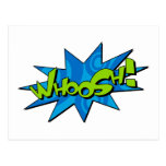 Whoosh Comic-Buch-Postkarte
