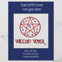 WICCAN WÄHLER INDIVIDUELLE FLYER