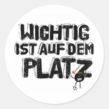 wichtig ist auf-DM platz Runder Sticker