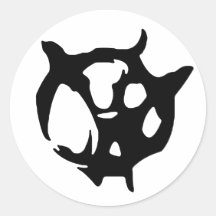 wicktones Logo stikah Runde Aufkleber