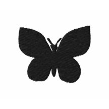Widergespiegeltes Schmetterling gesticktes Damen-T