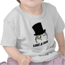 Wie ein Sir Monocle Rage Face Meme T-Shirts