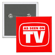Wie im Fernsehen gesehen Anstecknadel