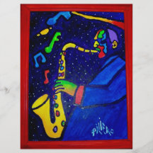 Wie Jazz-Mann durch Piliero Flyerbedruckung