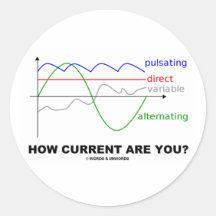 Wie sind Strom Sie? (Verschiedene Strom-Physik) Sticker