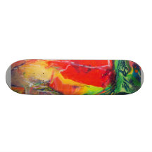 Wie unterschiedlich bedrucktes skateboard