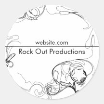 Wieder geboren - Schwarzes u. Weiß Runder Sticker