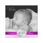 Wiegenlied-Traum-rosa Band addieren Baby-Foto-Lein Leinwand Drucke