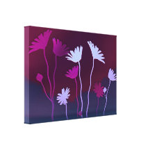 Wiesen-Blumen ausgedehnter Leinwand-Druck Gespannte Galeriedrucke