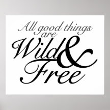 Wild u. frei plakat