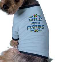Wild über Fischen Haustierhemd