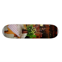 Wildblumen auf Küchen-Tabelle Personalisiertes Skateboarddeck