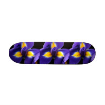 Wilde blaue Iris Skateboarddeck