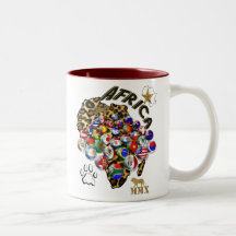 Wilde Fußball-Feier-Safariart futbol Geschenke Tasse