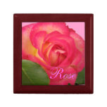 Wilde HimbeerRose mit Blumen Schmuckschachteln