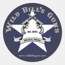 Wilden Bills Gewehr-Patriot-Logo Aufkleber