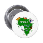 Wildes Afrika Anstecknadelbuttons