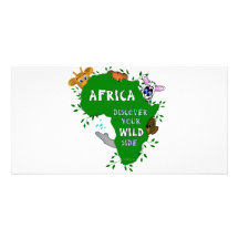 Wildes Afrika Fotokartenvorlage