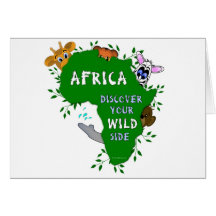 Wildes Afrika Grußkarten