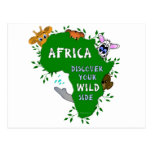 Wildes Afrika Postkarte