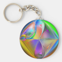 Wildes geometrisches Keychain Schlüsselband